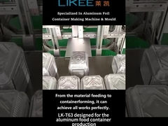 Diseño personalizado y línea de producción de contenedores de papel de aluminio duradero LK-T63