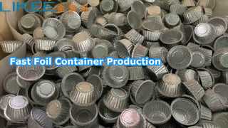 Operación de la máquina para fabricar contenedores de papel de aluminio LK-T63