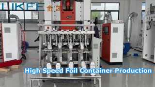 Máquina para fabricar envases de papel de aluminio de 80 toneladas 660 ml 28 micrones