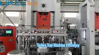 Máquina para fabricar bandejas de pavo con papel de aluminio LK-T80