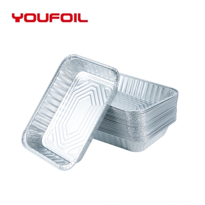 comprar Cacerola disponible reciclada del medio tamaño de aluminio del OEM del envase rectangular del papel online manufacture