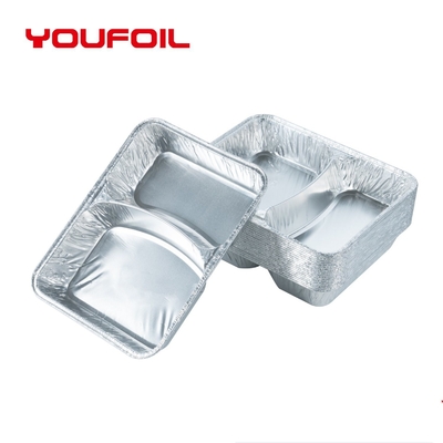 comprar Cacerola disponible para llevar de la hoja de la cavidad del envase 2 del papel de aluminio online manufacture