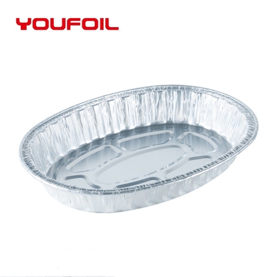 comprar Papel de aluminio disponible 3003 Tray Oval Roast Customized Logo online manufacture