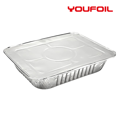 comprar Tamaño Pan With Lid de aluminio de la penetración medio del envase rectangular resistente del papel online manufacture