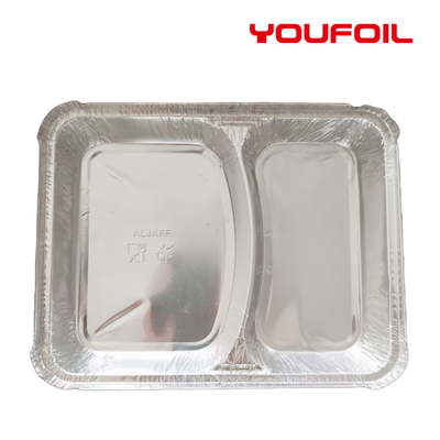 comprar 2 convenientes respetuosos del medio ambiente de aluminio del compartimiento del envase rectangular disponible del papel online manufacture
