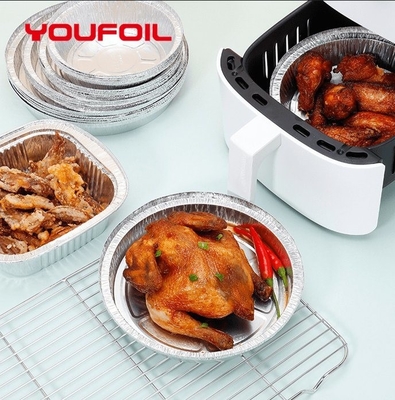 comprar Forma redonda de aluminio del papel de comida del aislamiento disponible resistente del envase online manufacture