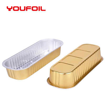 comprar El OEM recicló la bandeja rectangular del aluminio de la hornada de la comida del envase del papel de aluminio de la torta online manufacture