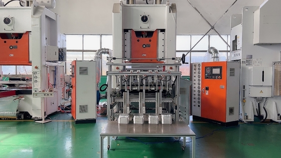 comprar 4 cadena de producción del envase del papel de aluminio de las cavidades 0.8Mpa máquina del envase de aluminio online manufacture