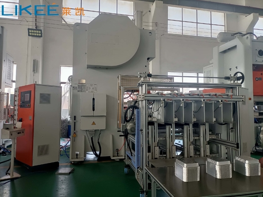 comprar Máquina de fabricación de contenedores de alimentos de aluminio de alta velocidad de 3 cavidades online manufacture