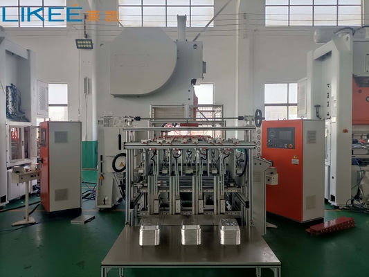 comprar Máquina de fabricación de contenedores de papel de aluminio totalmente automática de alta productividad de 3 modos online manufacture