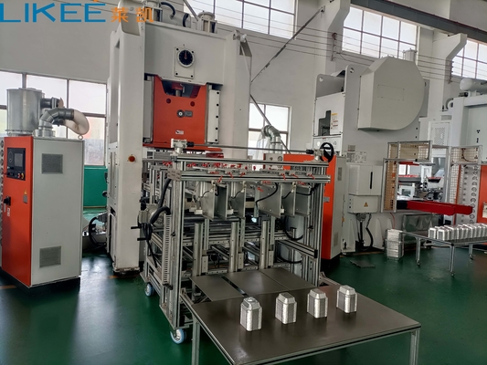 comprar Mitsubishi PLC Línea de producción de contenedores de papel de aluminio LK-T130 online manufacture