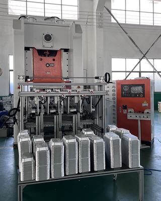 comprar Mitsubishi PLC controlado de aluminio de papel de contenedor de la máquina de fabricación con larga vida online manufacture