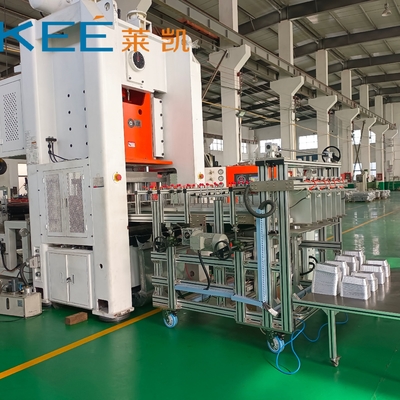 comprar Contenedor de alimentos de papel de aluminio Siemens Motors Máquina de fabricación tipo H con capacidad de 4 cavidades online manufacture
