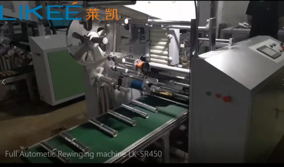 comprar LKWD-450 Máquina Automática de Rebobinado de Papel de Aluminio para el Hogar con SMC Neumática online manufacture