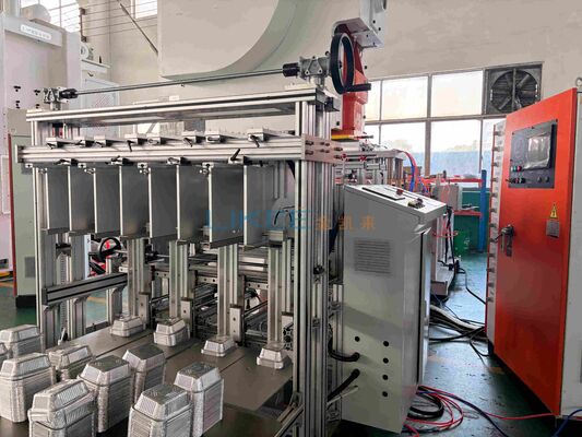 comprar Máquina para fabricar envases de papel de aluminio de 63 toneladas con soporte postventa 24/7 y producción de 9000-12000 unidades/hora Fabricación en línea