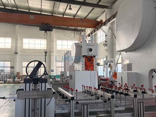 comprar Máquina para fabricar envases de papel de aluminio de 63 toneladas con eliminación eficiente de desechos y gabinete de control Fabricación en línea