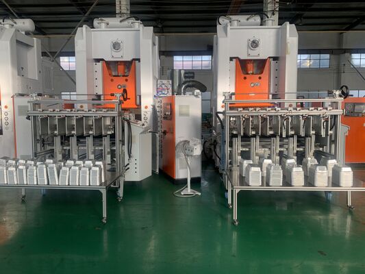 comprar Máquina de contenedores de papel de aluminio de tipo H con control inteligente para alta productividad de múltiples cavidades Fabricación en línea