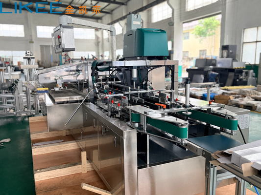comprar Máquina automática de cartonado Línea de cartonado ajustable para toallitas húmedas, envoltorios de plástico y productos de papel, 380V de 3 fases Fabricación en línea