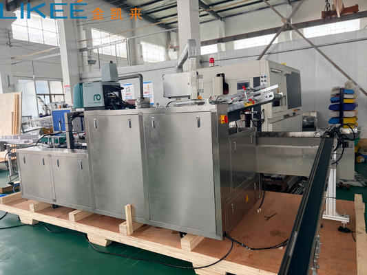 comprar Máquina automática de envasado de cartón   Servo motor envasador de cartón con alimentación por cinturón, control PLC Fabricación en línea