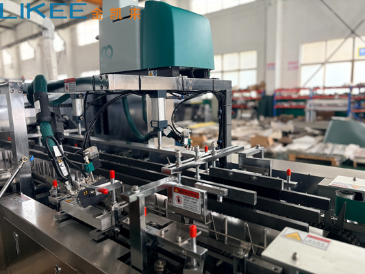 comprar Máquina automática de cartonado con adhesivo de fusión en caliente ️ Cartoner totalmente automático, un operador, tamaño de caja 100 ️ 320 mm Fabricación en línea