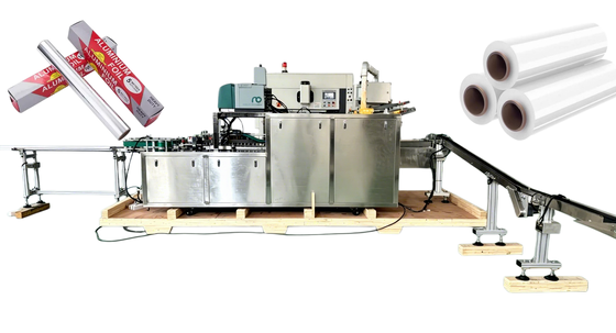 comprar Máquina automática de embalaje de cartón para toallitas húmedas, película adhesiva y papel de aluminio Fabricación en línea
