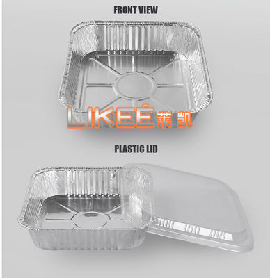 comprar Envase de comida del papel de aluminio de la barbacoa 250ml con las tapas claras online manufacture