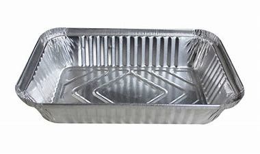 comprar envases de comida disponibles de aluminio de la hoja de plata del paquete de 800ml 0.03m m online manufacture