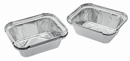 comprar 9 grueso de la fiambrera 0.250m m del envase de comida del papel de aluminio del postre de la pulgada online manufacture