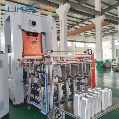 Máquina totalmente automática de fabricación de placas de papel de aluminio de plata blanca / naranja de 80 toneladas