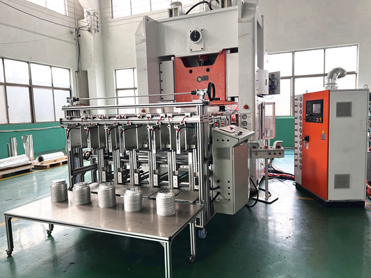Completamente automatizado con molde personalizado de papel de aluminio para la fabricación de contenedores de la máquina y Siemens motor