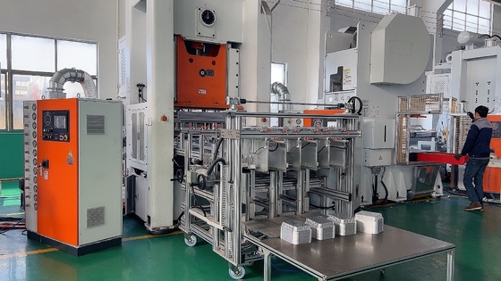 12000PCS/Hora Máquina de fabricación de contenedores de alimentos de papel neumático de aluminio