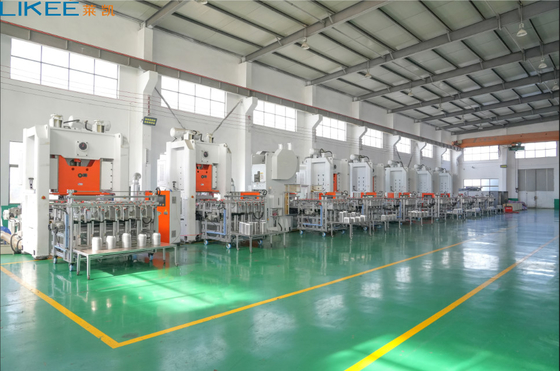 Línea de producción de contenedores de papel de aluminio de apilamiento eléctrico de control de alta precisión