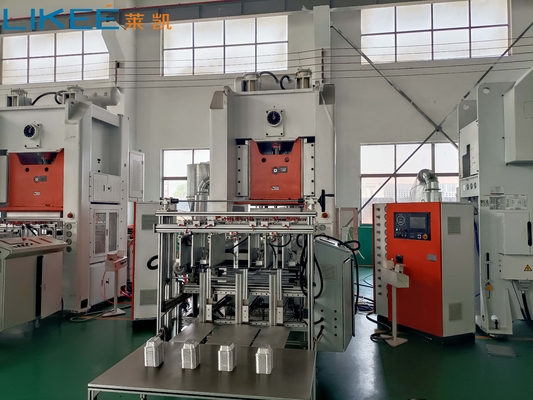 Mitsubishi PLC Máquina automática para hacer bandejas de papel de aluminio 12000pcs/h