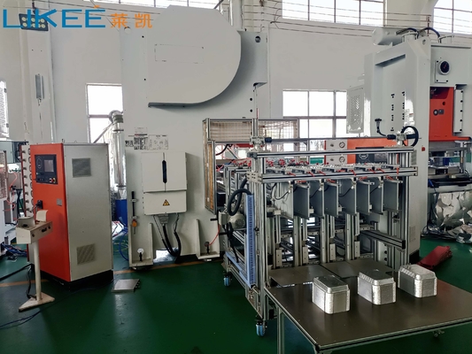LK-T63 Máquina para hacer contenedores de papel de aluminio Siemens Motor Prensa hidráulica tipo C