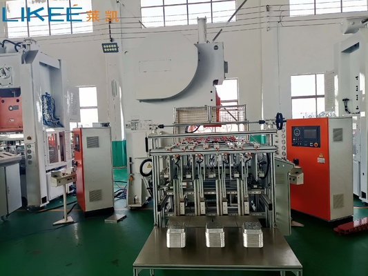 Mitsubishi Servo Motor Alimentado de aluminio de papel plástico contenedor de alimentos haciendo máquina fácil de usar