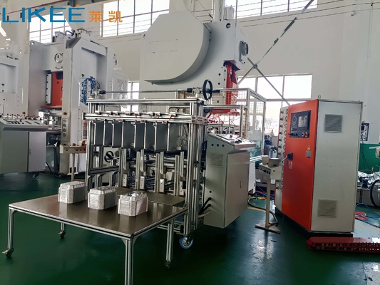 Máquina de fabricación de contenedores de alimentos de papel de aluminio para una producción precisa y consistente