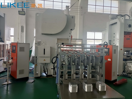 3 envase de comida del papel de aluminio del PLC de Ton Mitsubishi Brand de las maneras 63 que hace la máquina