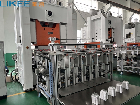 Siemens Motor Máquina de fabricación de contenedores de alimentos de papel de aluminio totalmente automática
