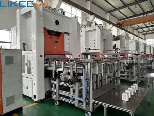 Máquina de fabricación de contenedores de alimentos de papel de aluminio totalmente automática de operación rápida y fácil
