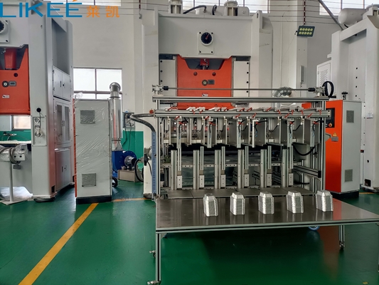 12000 Pcs/Hora Máquina para hacer contenedores de alimentos de papel de aluminio con motor Siemens 380V 50HZ