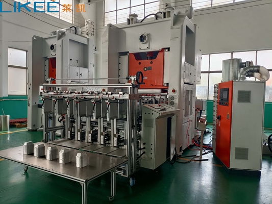 Eficiencia Siemens Motor Mitsubishi PLC Control Máquina para hacer contenedores de papel de aluminio