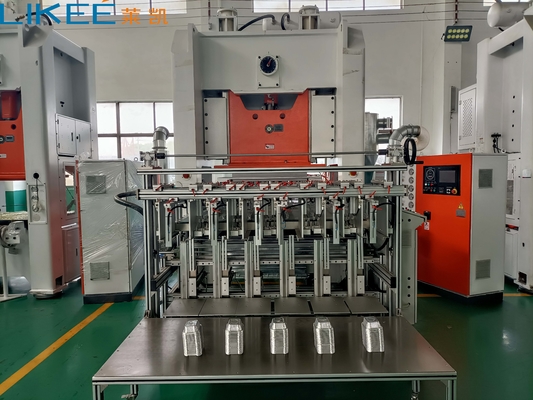Máquina eléctrica de fabricación de bandejas de aluminio de 5 ~ 6 cavidades con estructura más ancha y gruesa