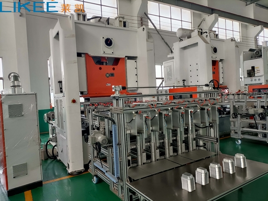 Línea de producción de contenedores de papel de aluminio de 130TON 12000 Pcs/h