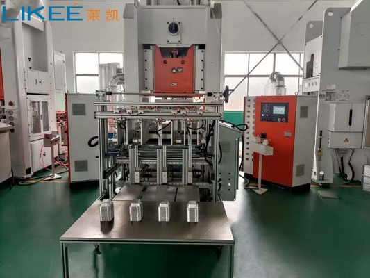 Máquina de fabricación de contenedores de papel de aluminio de plata de 80 toneladas equipada con motor Siemens