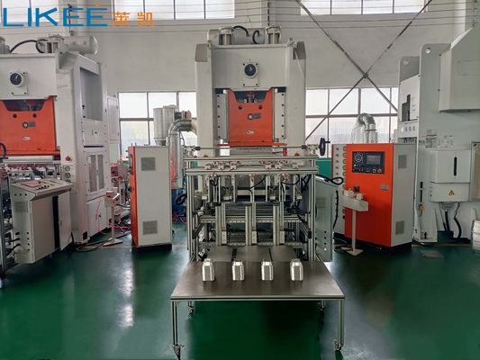 Línea de producción automática de contenedores de papel de aluminio de alta capacidad