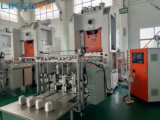 Mistubishi PLC Máquina automática de contenedores de papel de aluminio de 80 toneladas para envases de comida rápida