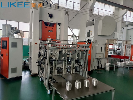 80TON H-tipo 4-5 cavidades SIEMENS Motor de aluminio de papel de contenedor de alimentos máquina