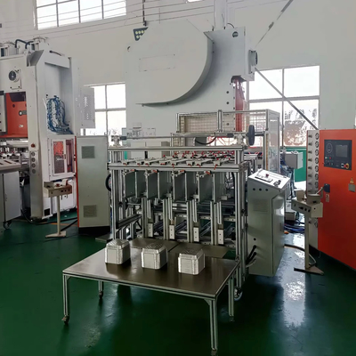 H marco 19.8 KW máquina de fabricación de bandejas de papel de aluminio con cuerpo blanco y naranja