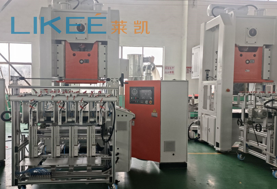 4-5 cavidades de aluminio de papel de contenedores de la máquina de fabricación Mitsubishi PLC Siemens motor principal