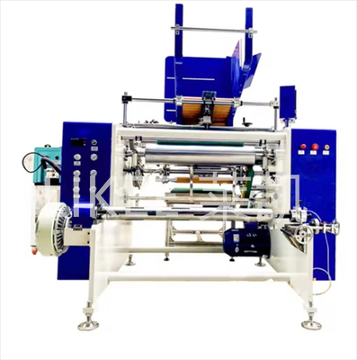 Disponible 6 ejes cambio automático cortador de papel de aluminio cortador máquina de rebobinado para papel de hornear